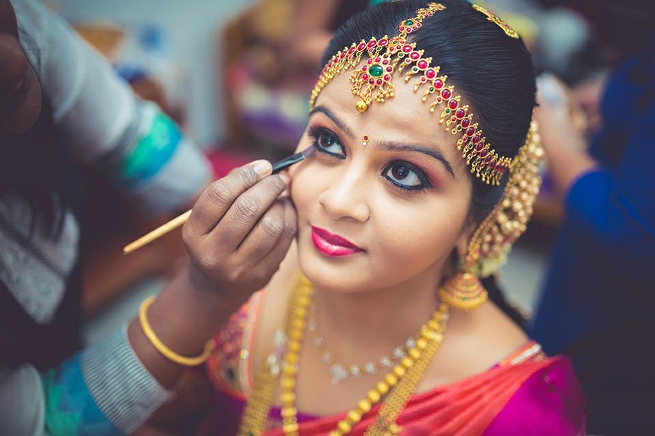 bridal makeup in karaikudi