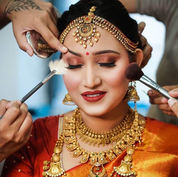 bridal makeup in karaikudi